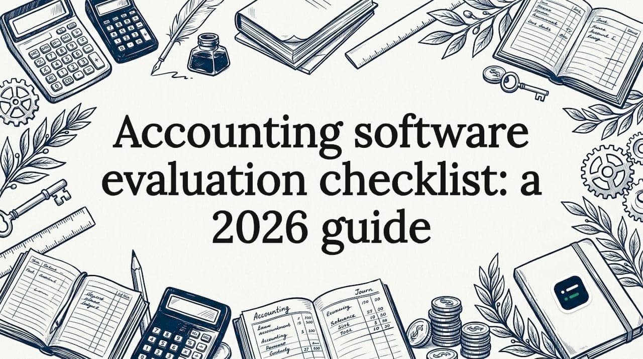 Accounting software evaluation checklist: a 2026 guide