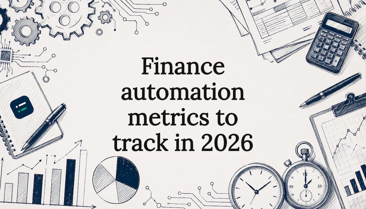 Finance automation metrics to track in 2026