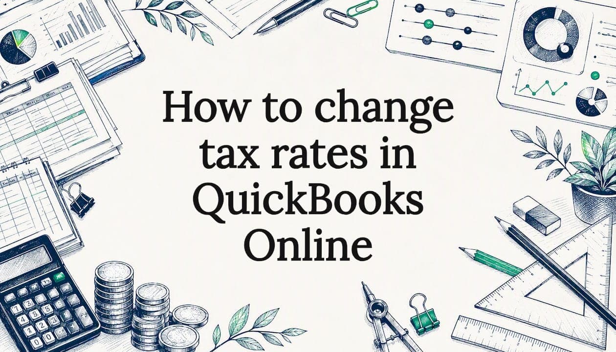 How to change tax rates in QuickBooks Online