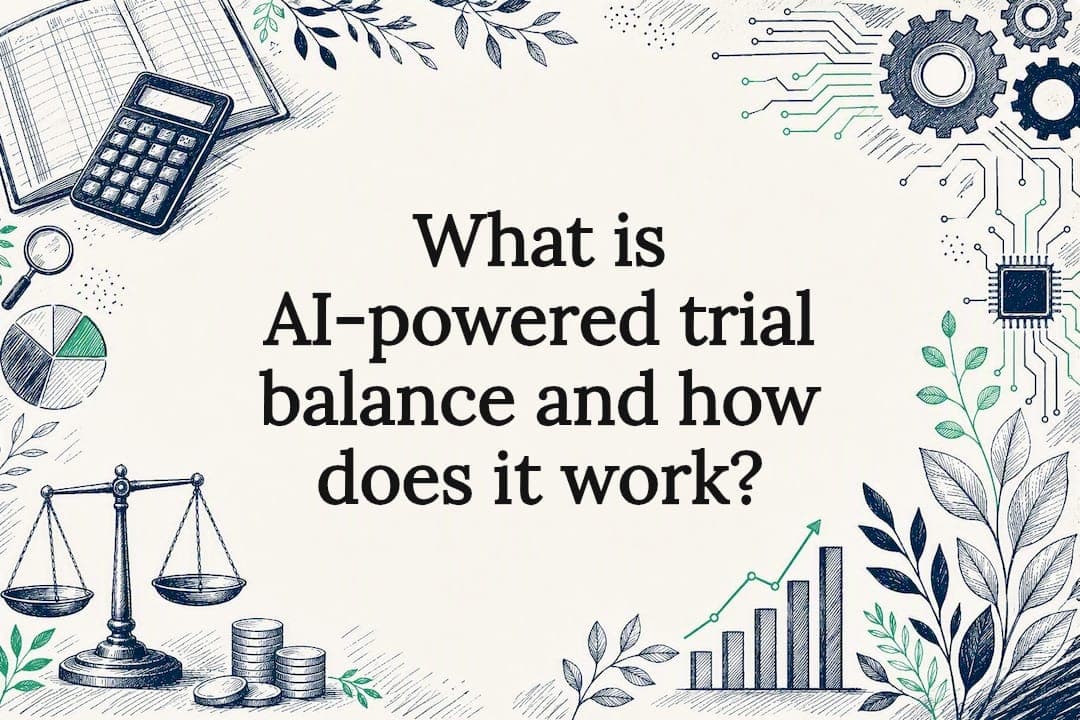What is AI-powered trial balance and how does it work?